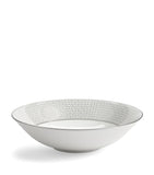 Wedgwood fine bone china soup bowl with platinum honeycomb pattern 20cm (British brand)