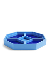 Harrods Harrods Lacquered Wood Logo Geometric Serving Tray 38cm x 42cm- Buy online at McGrocer