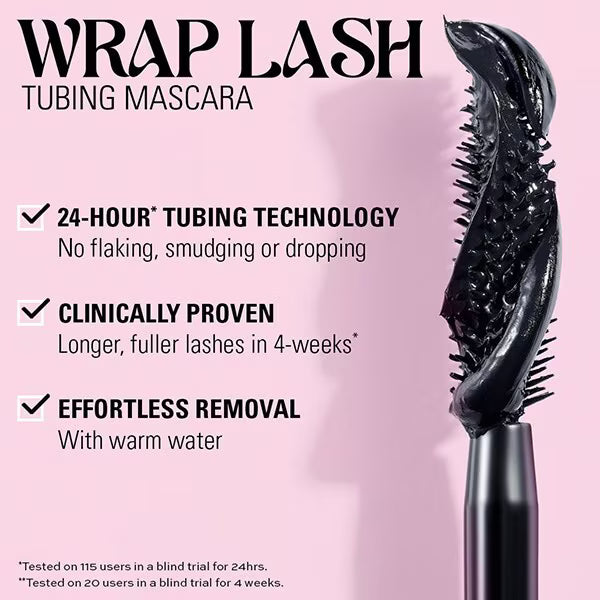 Revolution Wrap Lash Mascara Burgundy, imported from the UK