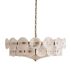 Soho Home Lorenzo chandelier pressed glass antique brass (British brand)
