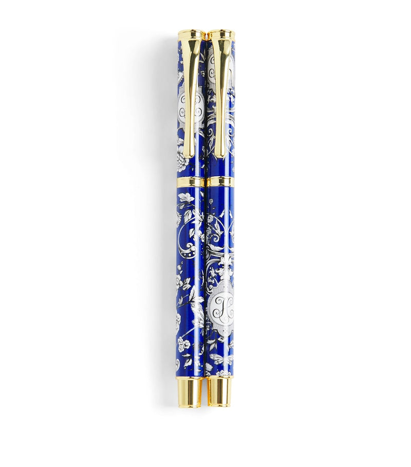 Harrods printed floral pen set 17x6cm (British brand)