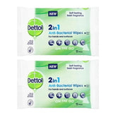 Dettol 2-in-1 antibacterial wipes 30 count - British product