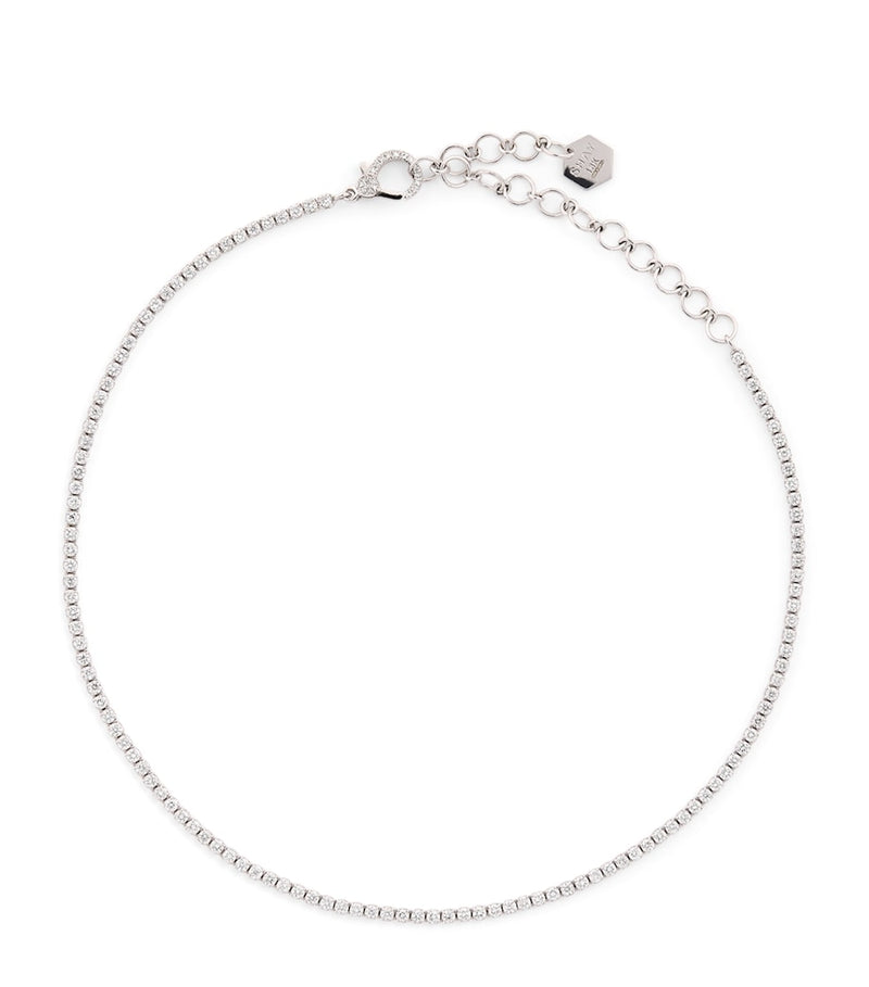 SHAY tennis choker white gold diamonds, imported from the UK