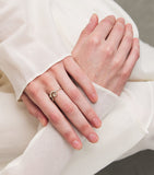 Sophie Bille Brahe Rêve Escargot diamond ring in yellow gold (British brand)