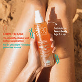 SVR Sun Secure Face Body Spray 200ml (British brand)