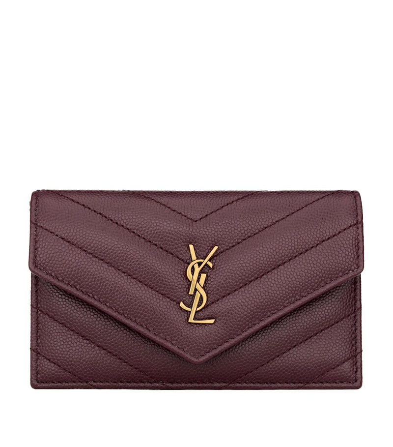 Saint Laurent Cassandre Matelassé envelope wallet (British brand)