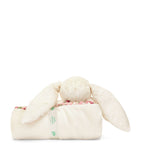 Jellycat Blossom Bunny blankie with strawberry ears, 56cm x 70cm, UK version