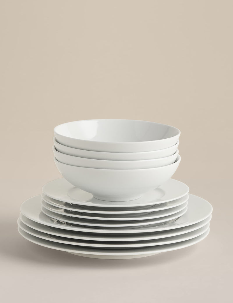Maxim porcelain 12 piece dinner set, imported from the UK