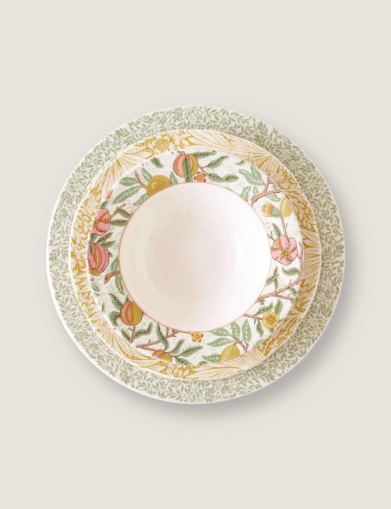 Morris & Co 12 piece patterned dinner set, British brand