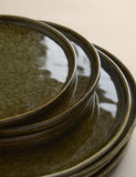 M&S 12 piece stoneware dinner set with reactive glaze, imported from the UK