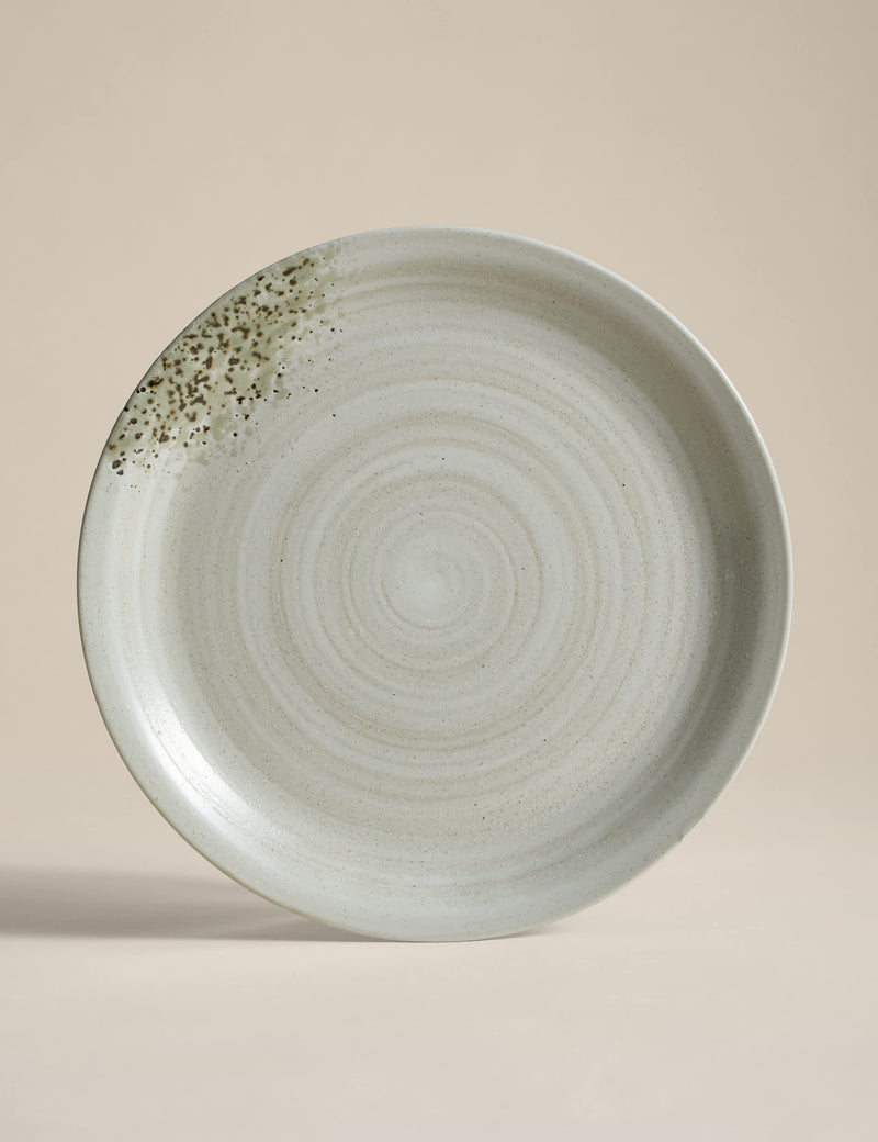 Textured spin dinner set 12 piece stoneware - British product