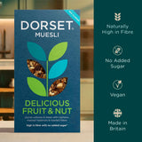 Dorset Cereals fruit and nut muesli 500g, imported from the UK