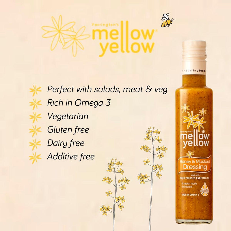 Farrington's Mellow Yellow honey mustard dressing 250ml, UK version