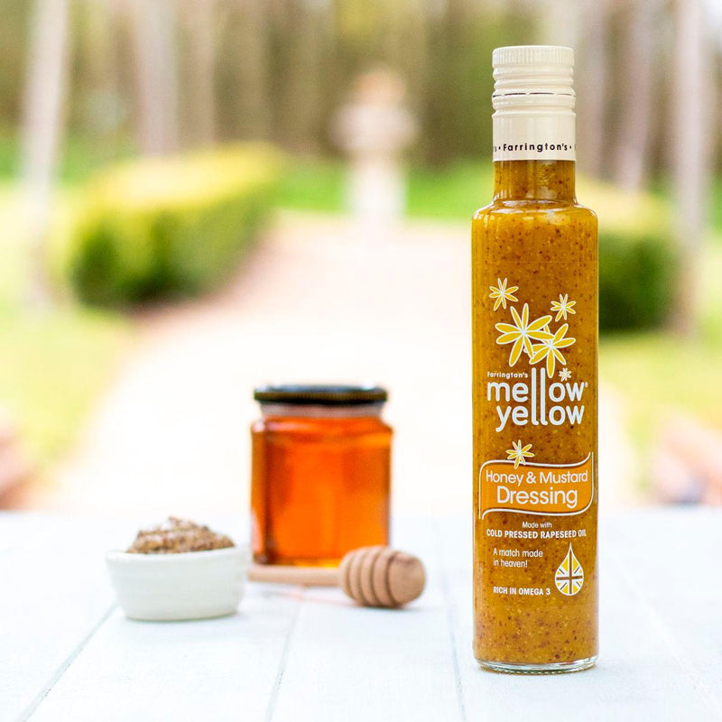 Farrington's Mellow Yellow honey mustard dressing 250ml, UK version