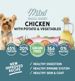 Naturo adult dog food chicken potato vegetables 150g - British product