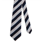 Dunhill wool-mulberry silk stripe tie, UK version
