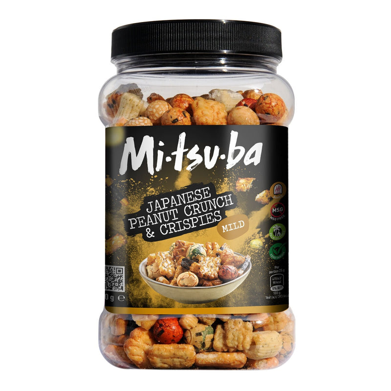 Mitsuba Japanese Peanut Crunch and Crispies 650g, imported from the UK