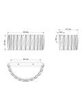 Aria clear wall light with faceted crystals, imported from the UK