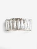 Aria clear wall light with faceted crystals, imported from the UK