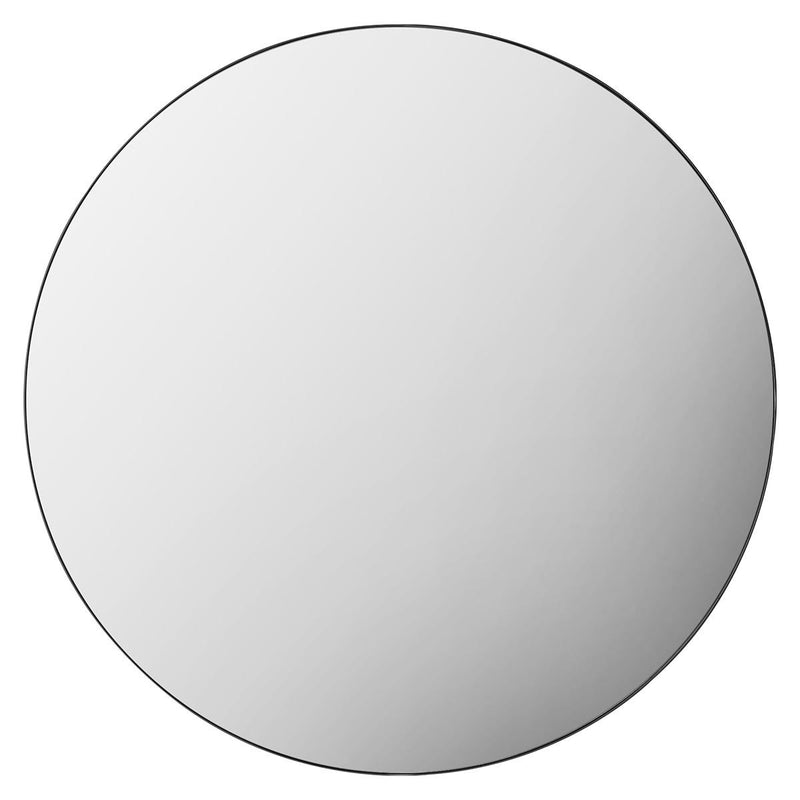 Gallery black round mirror 100cm (British brand)