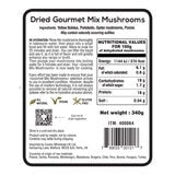 The Wild Mushroom Co dried gourmet mix mushrooms 340g (British brand)