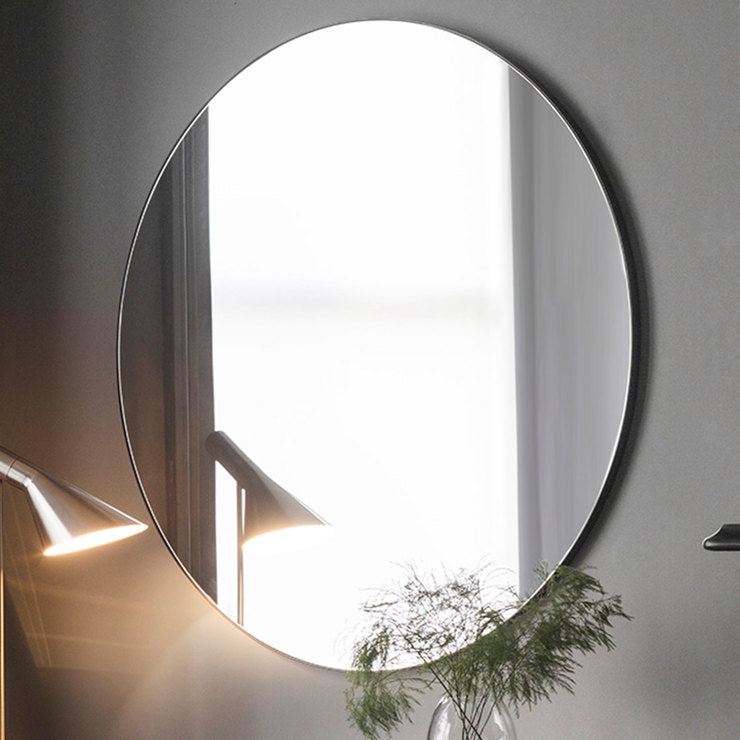 Gallery black round mirror 100cm (British brand)