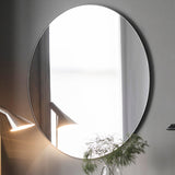 Gallery black round mirror 100cm (British brand)