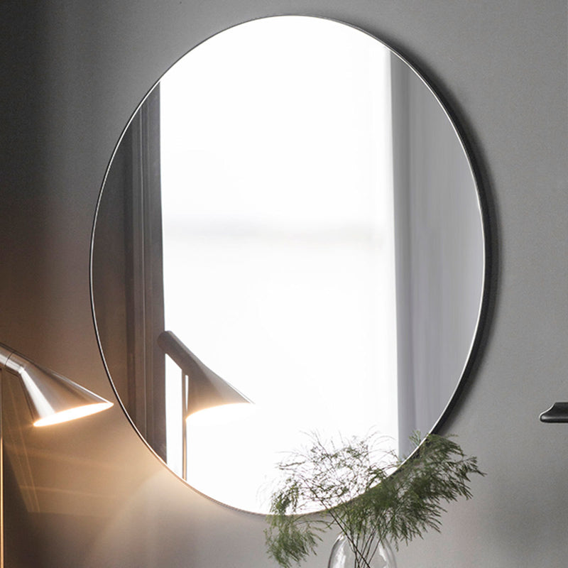 Gallery black round mirror 100cm (British brand)