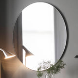 Gallery black round mirror 100cm (British brand)