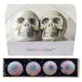 Choc on Choc Chocolate Skull Set 125g and Chocolate Gooey Eyeballs 160g