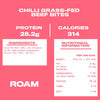 ROAM Jalapeno Chilli beef bites 6x70g, imported from the UK