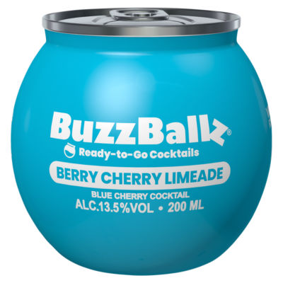 BuzzBallz Berry Cherry Limeade cocktail 200ml (British brand)