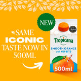 Tropicana smooth orange juice 500ml, imported from the UK