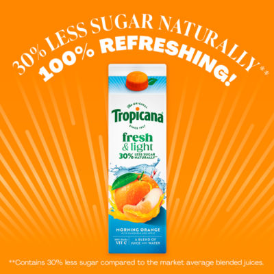 Tropicana Morning Orange juice blend drink 850ml - British product