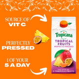 Tropicana tropical fruit juice blend 1.5L carton (British brand)
