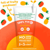 Tropicana Kids Pineapple & Mango smoothie 4 x 150ml cartons (British brand)