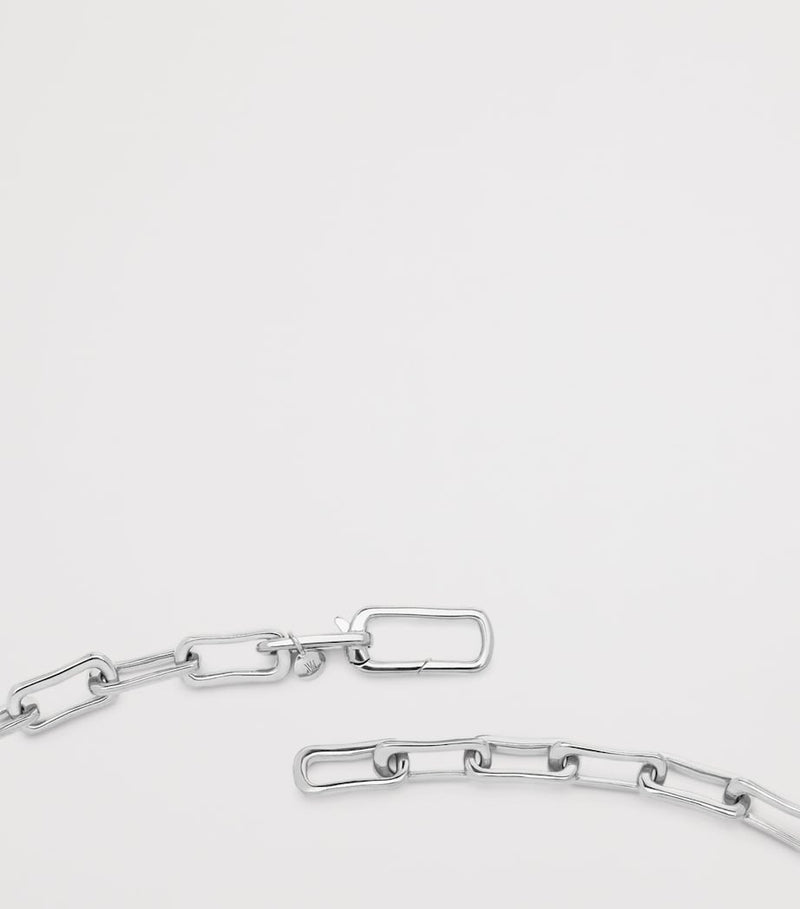 Monica Vinader sterling silver Alta mini chain necklace - British product