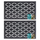 JVL rubber door mat 40x70 cm 2-pack - British product