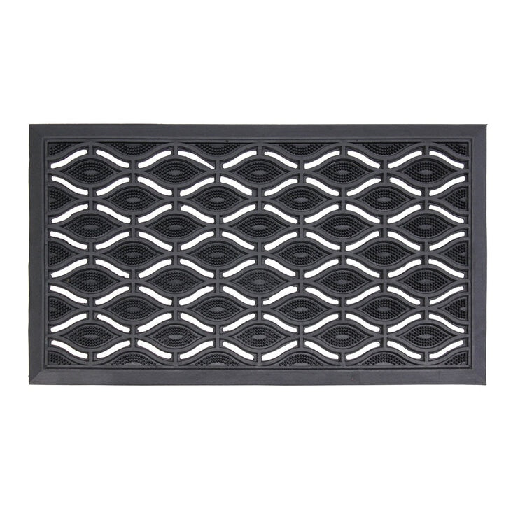 JVL rubber door mat 40x70 cm 2-pack - British product