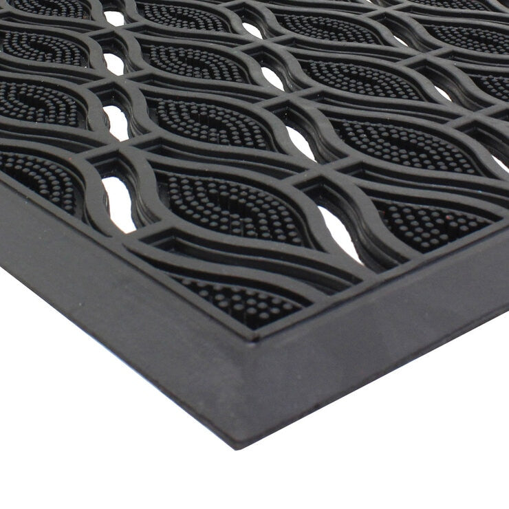 JVL rubber door mat 40x70 cm 2-pack - British product