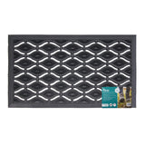 JVL rubber door mat 40x70 cm 2-pack - British product