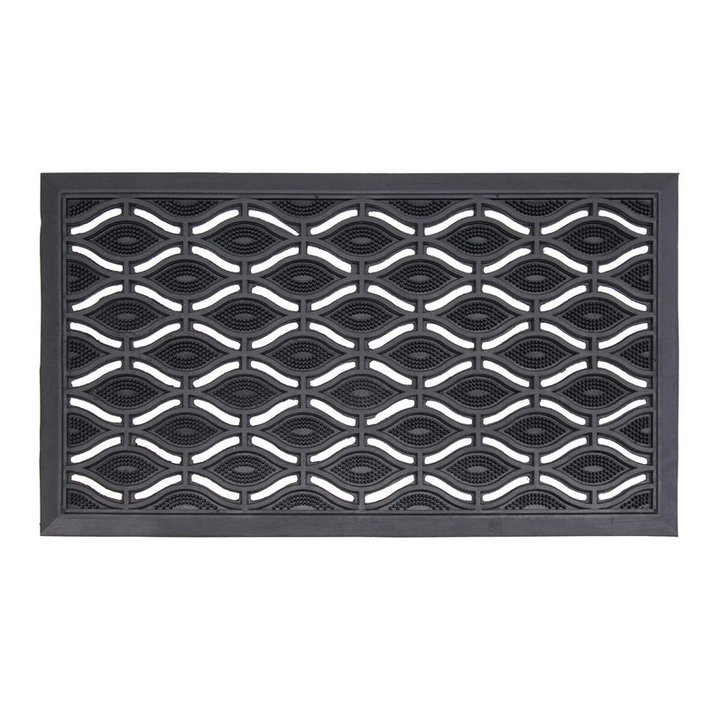 JVL rubber door mat 40x70 cm 2-pack - British product