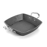 Samuel Groves Britannia Cast Iron Double Handled Square Griddle Pan 26cm
