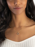 Beaverbrooks 9ct gold three colour circle pendant - British product