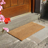 JVL Manor natural coir door mat 40x70cm set of 2 - British product
