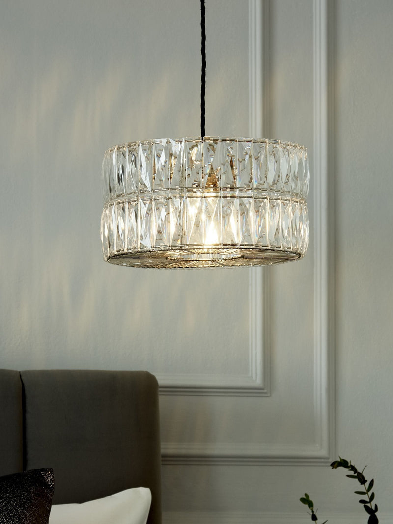 Aria clear crystal lamp shade, imported from the UK