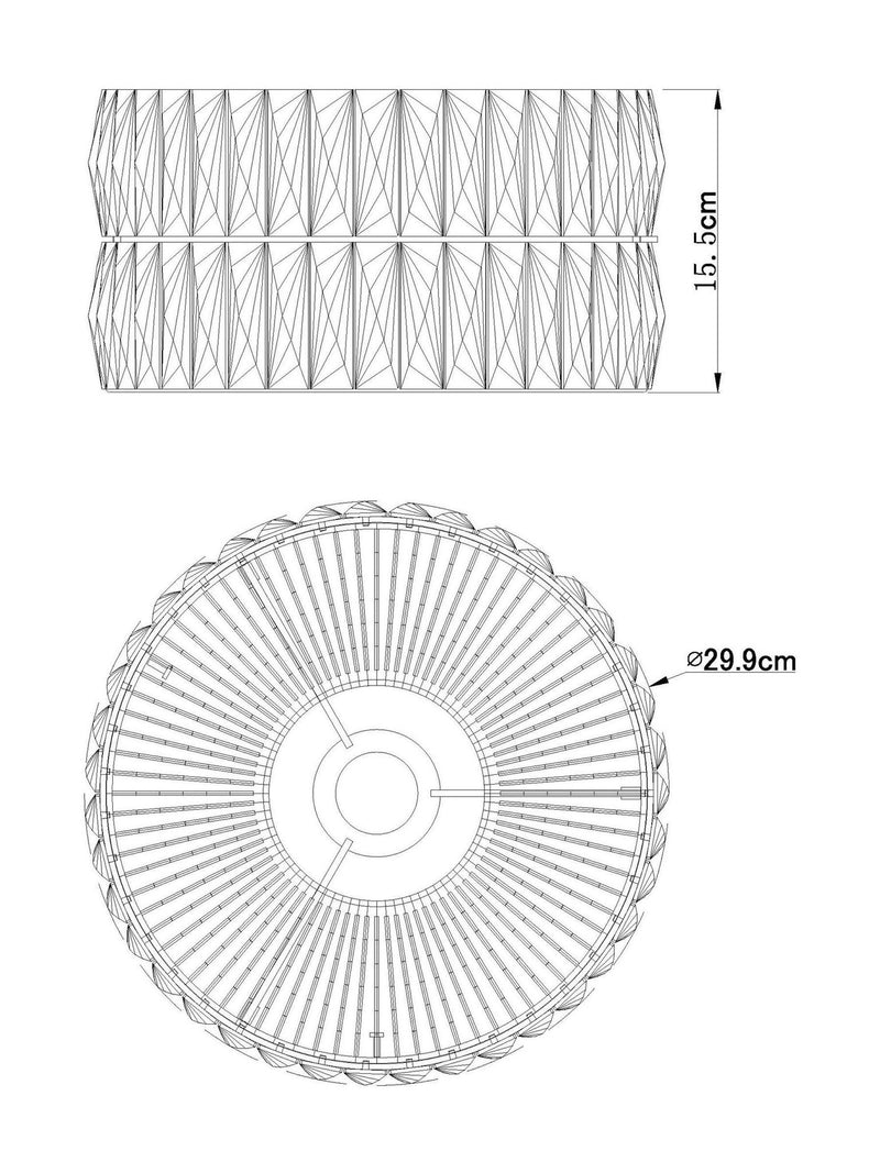 Aria clear crystal lamp shade, imported from the UK