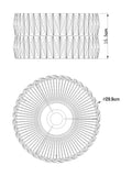 Aria clear crystal lamp shade, imported from the UK
