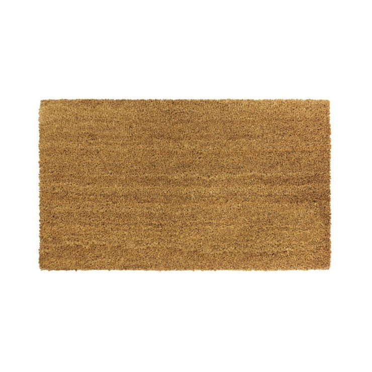 JVL Manor natural coir door mat 40x70cm set of 2 - British product