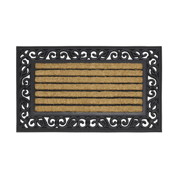 JVL heavy duty coir door mat 45x75cm 2 pack, UK version